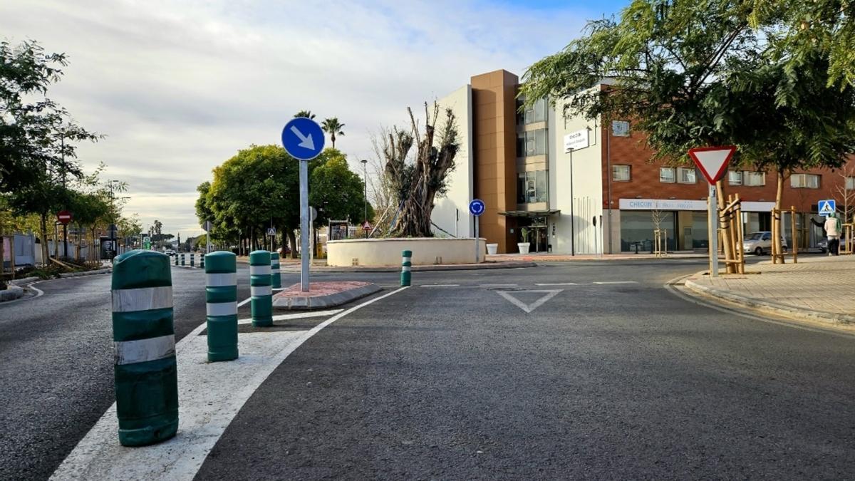 Rotonda de Alaquàs que ha evitado accidentes