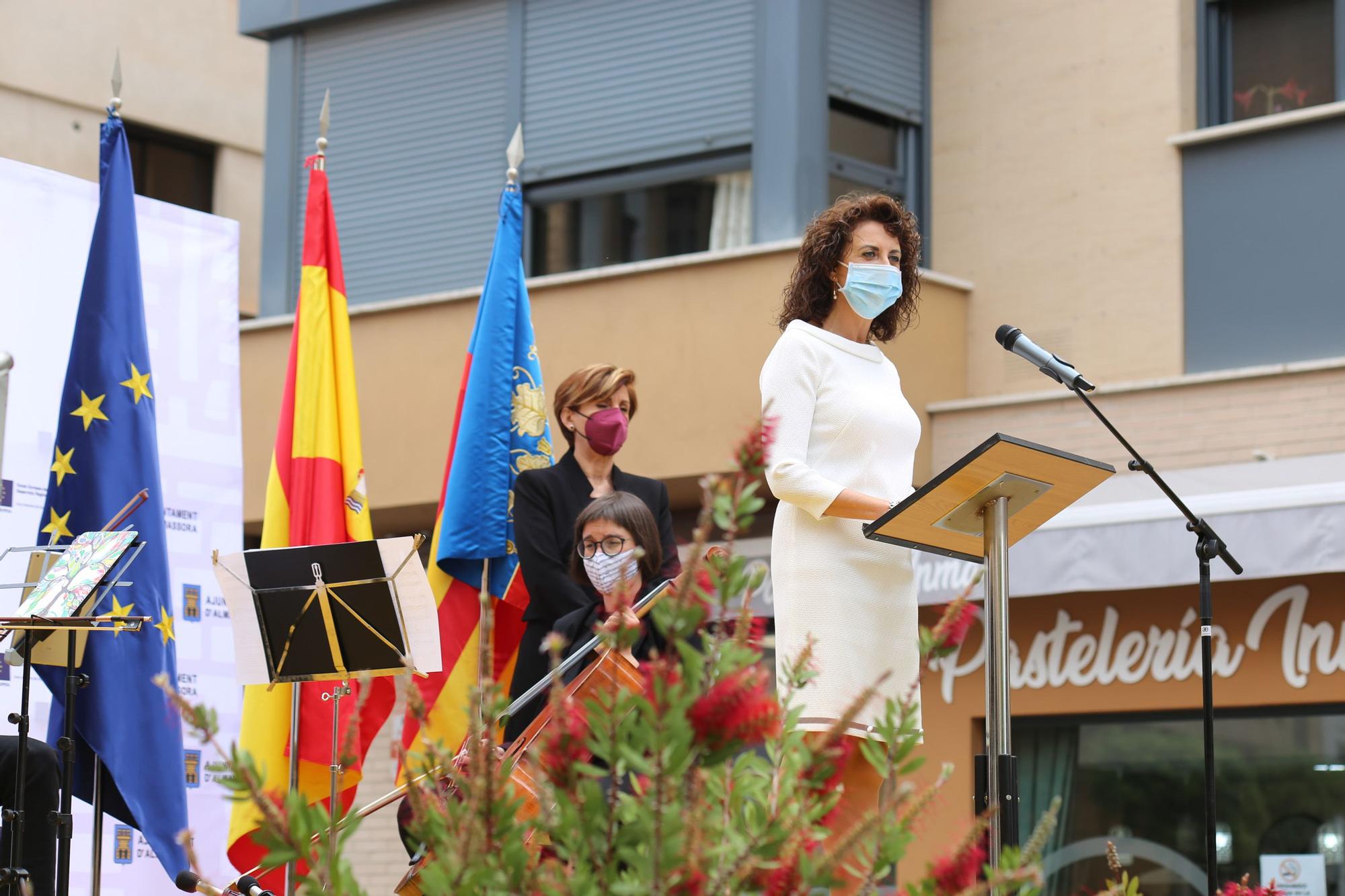 Homenaje en Almassora a las víctimas del covid y los trabajadores esenciales durante la pandemia
