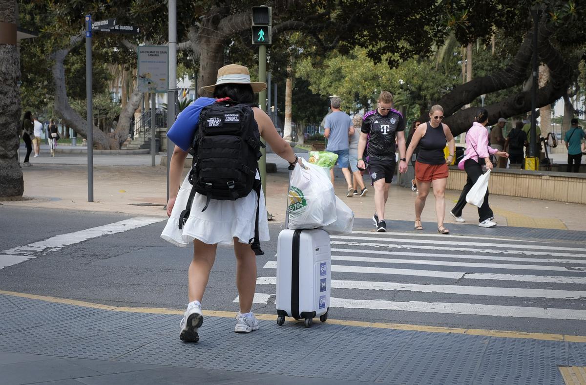Turistas en Las Palmas de Gran Canaria