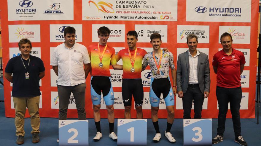 Baleares copa el podio en scratch del Nacional de ciclismo en pista