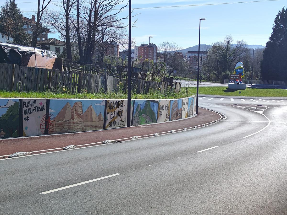 Así es el grafiti más internacional de Siero