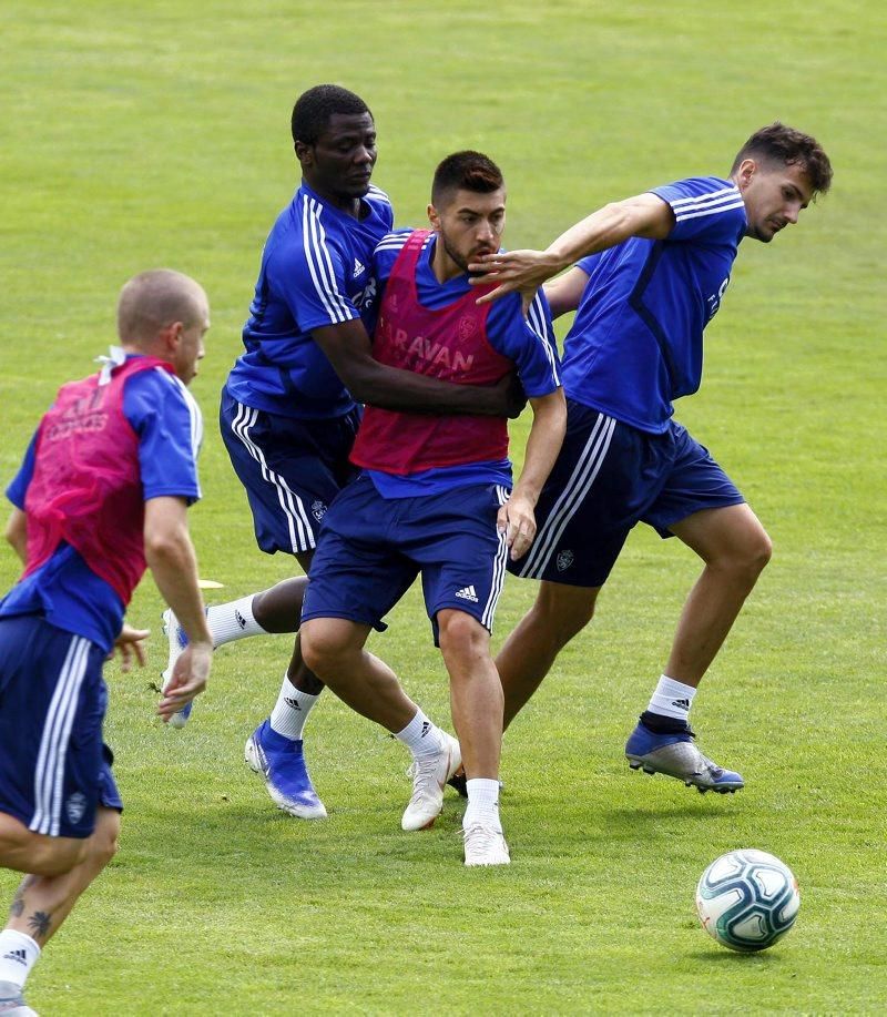 Concentración del Real Zaragoza en Boltaña