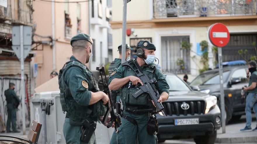 Las imágenes de la operación de la Guardia Civil en Lagunillas