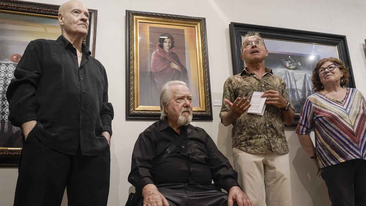 Rafael López Pozo es va mostrar emocionat i agraït per l'exposició i la presència d'amics i coneguts