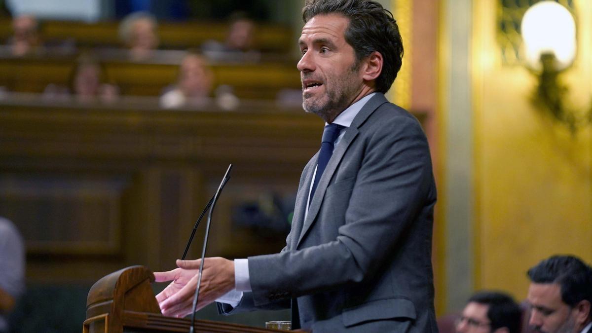 El diputado del PP, Borja Sémper, durante el pleno del martes en el Congreso de los Diputados.