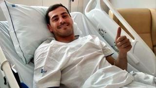 Iker Casillas ya bromea en las redes