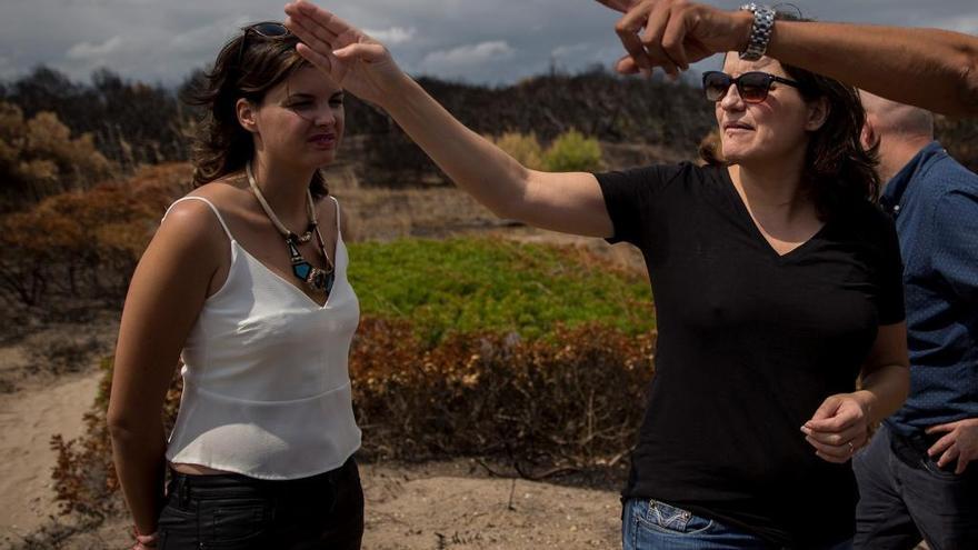 Sandra Gómez y Mónica Oltra.