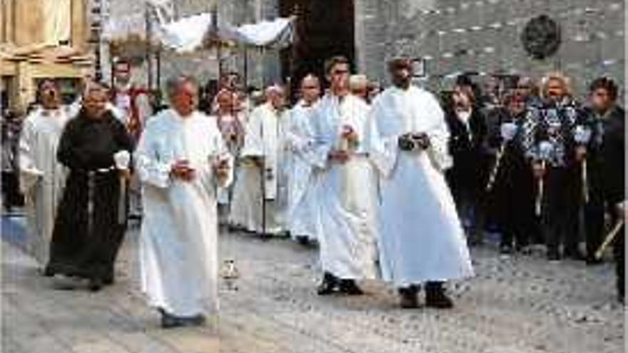 Un moment de la processó del Sant Crist d&#039;Igualada, l&#039;any passat