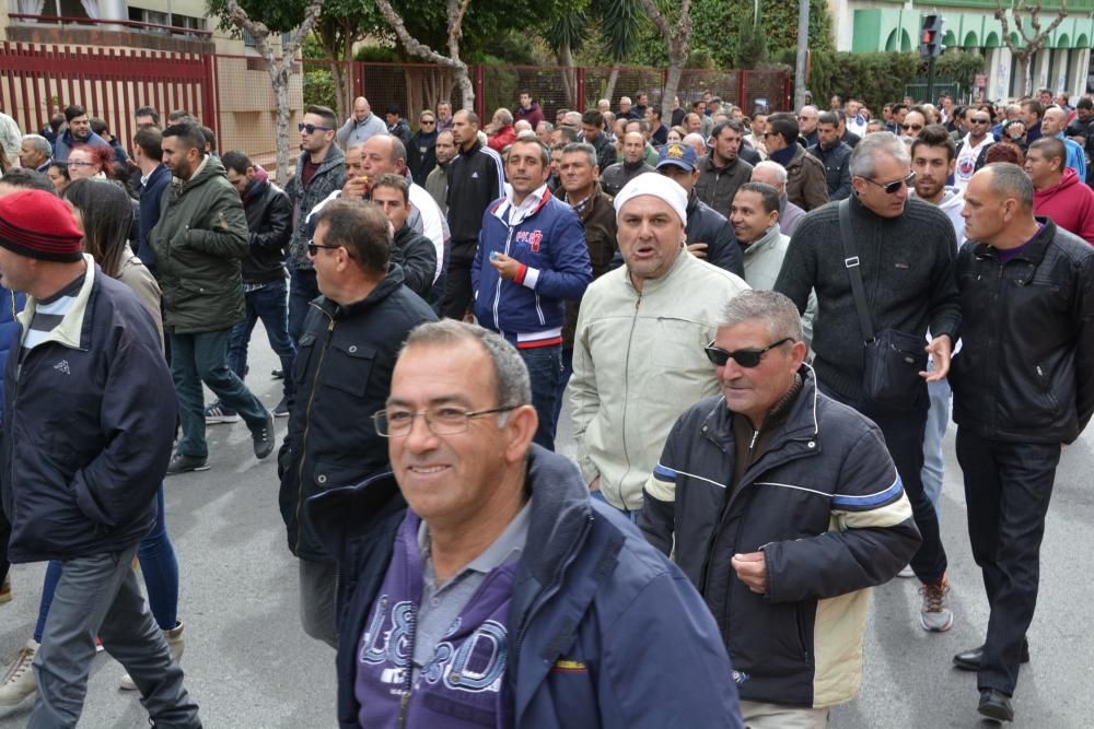 Manifestación en Murcia de los agricultores