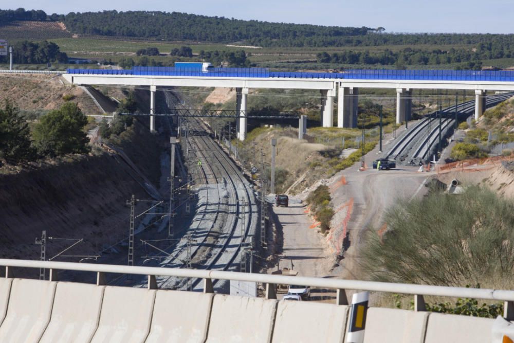 Abren el tramo afectado por las lluvias en la Font de la Figuera