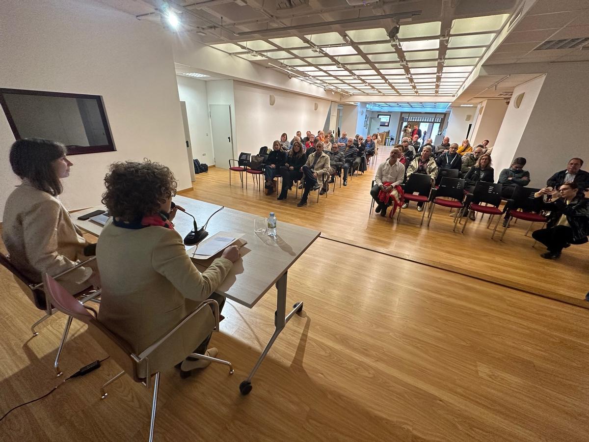 Un momento de la presentación, desarrolla en el espacio cultural El Liceo.