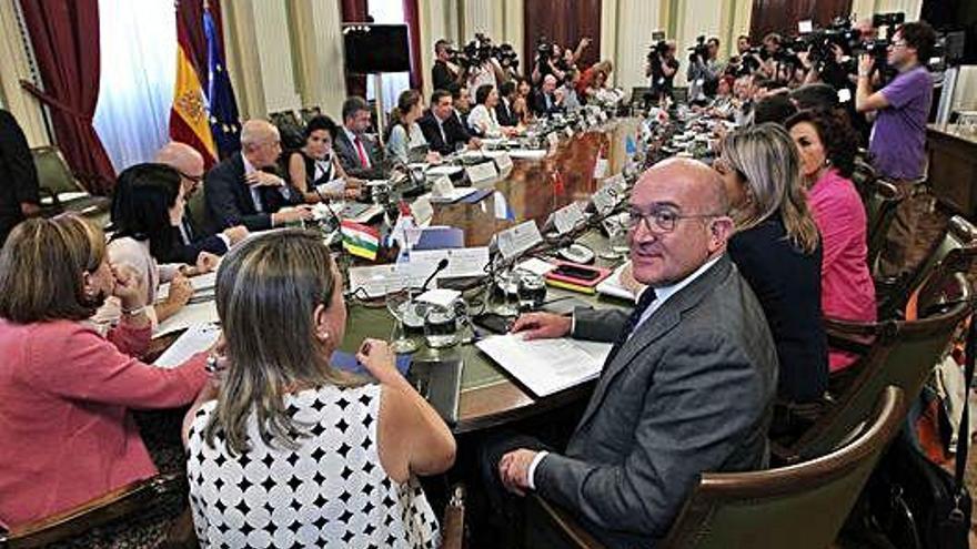 Carnero participa en la Conferencia Sectorial de Agricultura que se celebró en Madrid.