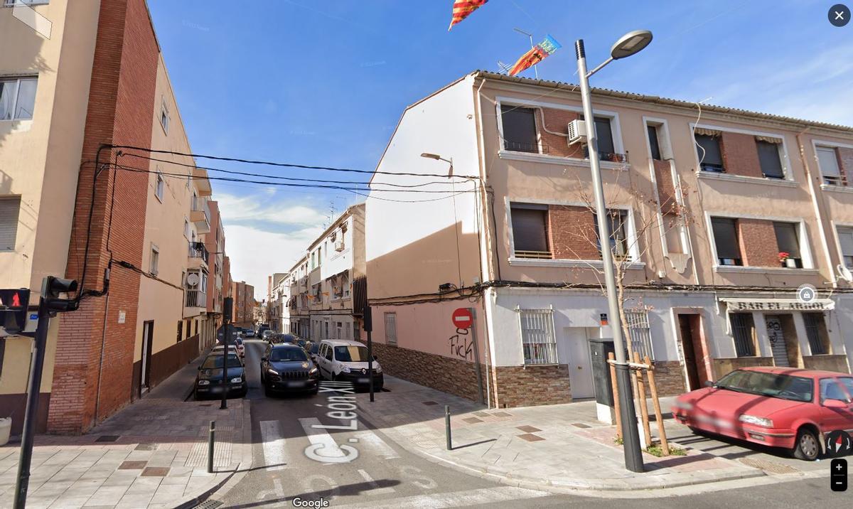 Cruce entre la calle Camí Reial y la calle Leon XIII de Torrent donde se ha producido el apuñalamiento,