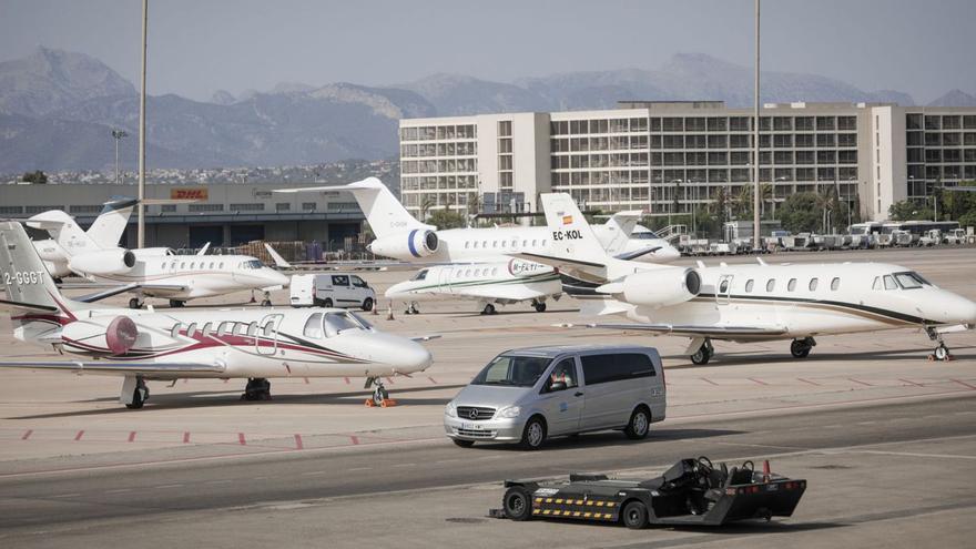 Otra temporada de récord de ‘jets’ privados, más de 70 diarios en Mallorca