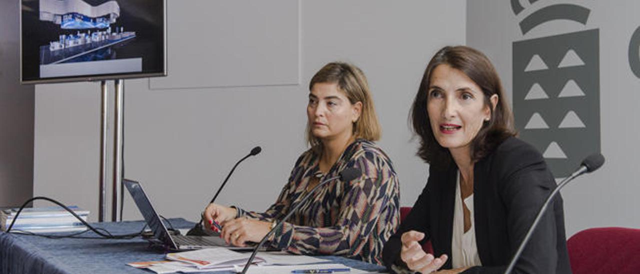 María Méndez (izquierda) y María Teresa Lorenzo, ayer.