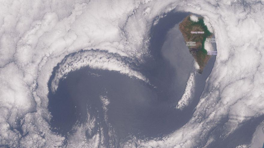 El día en que el cielo regaló su corazón a La Palma: esta es la sorprendente imagen captada en plena Bajada