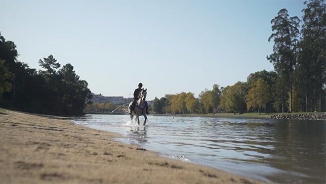 Ruta a caballo por el río Lerez