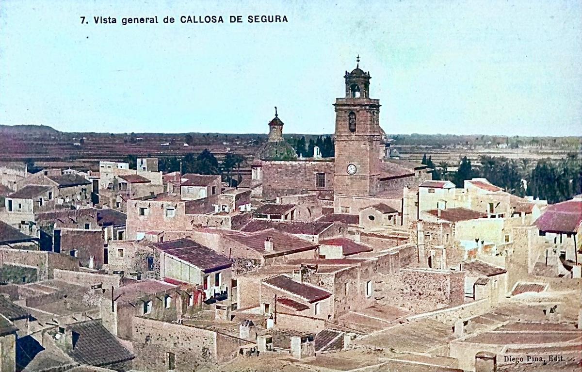 Imagen de Callosa de Segura a principios del siglo XX.