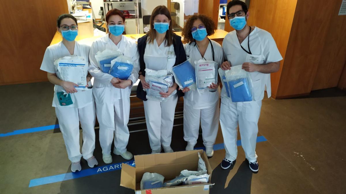 El personal del ambulatorio de Betanzos agradece la donación de material de protección