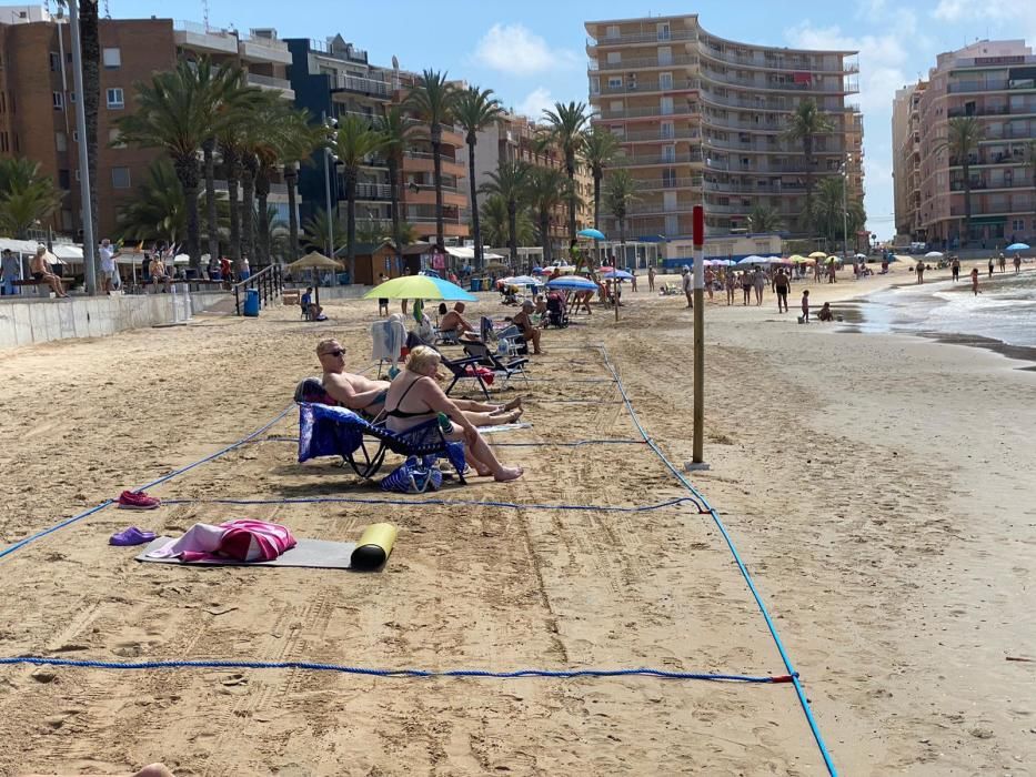 Primer días de apertura al baño de las playas de T