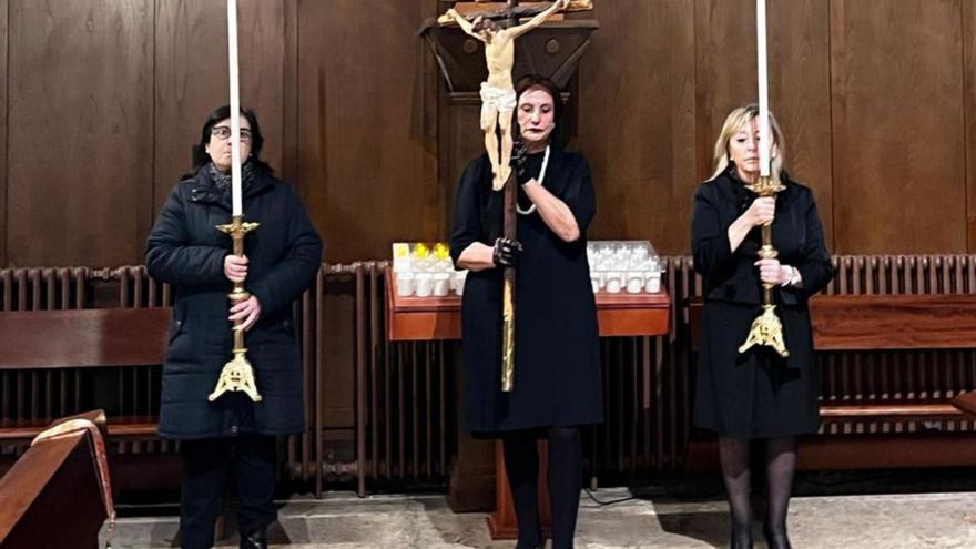 Calvario en la basílica del Sagrado Corazón