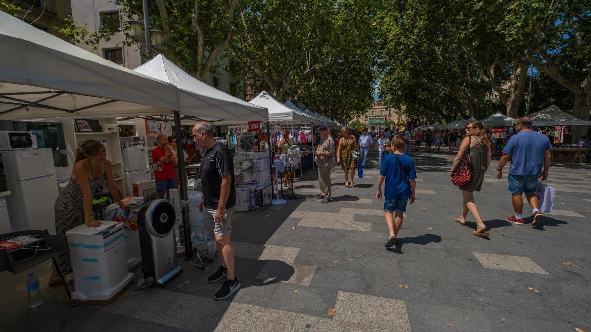 La fira Viu Figueres Carrer, a la Rambla, durant l&#039;edició del 2019.