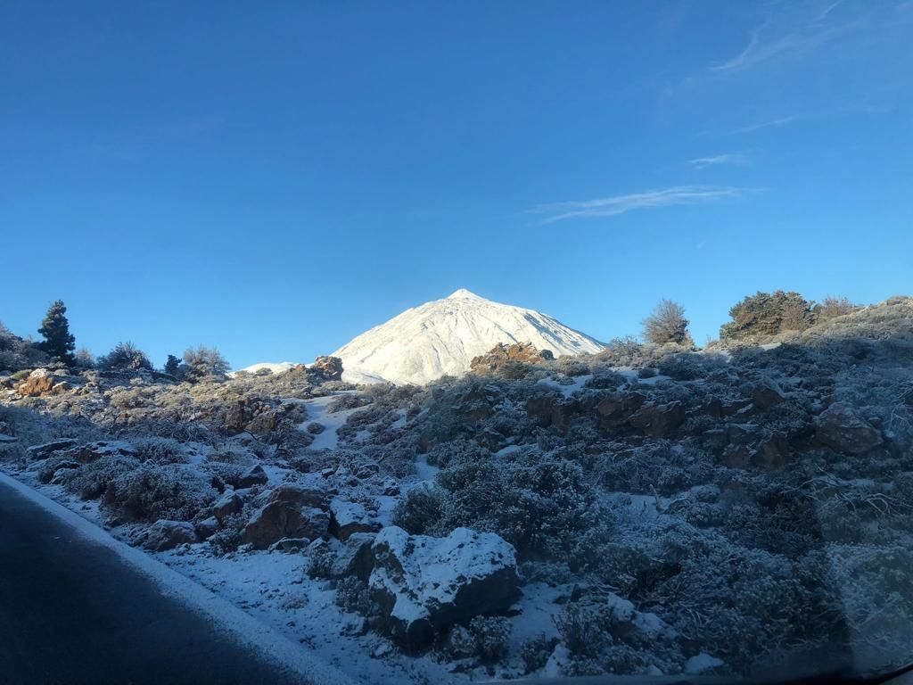 Nieve en El Teide