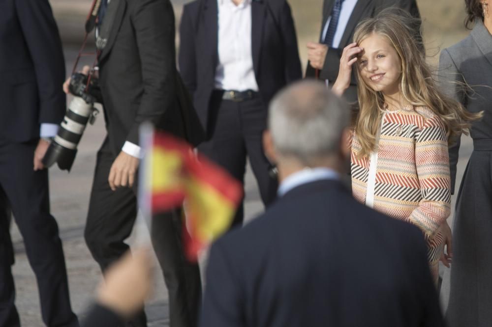 Premios Princesa de Asturias: Llegada de la Familia Real a Oviedo