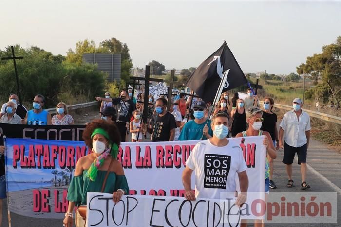 Protesta contra el estado del Mar Menor