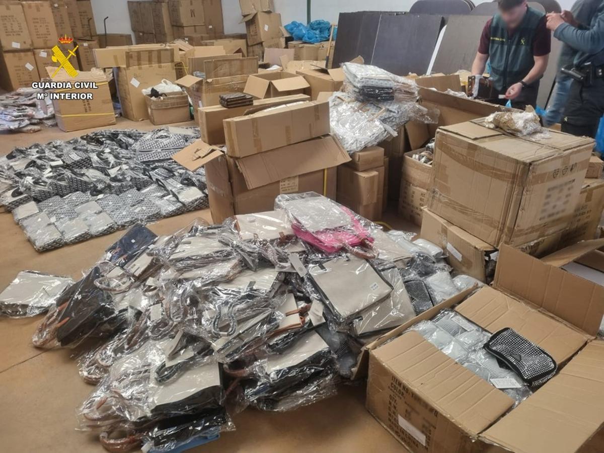 productos falsificados intervenidos por la Guardia Civil