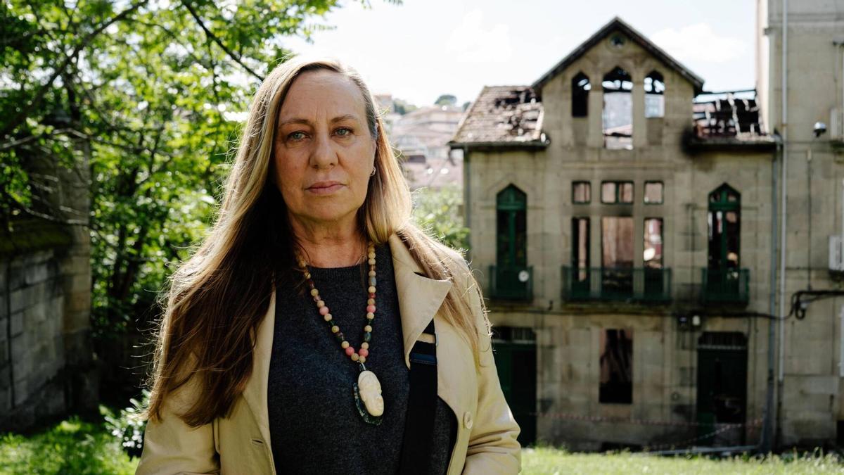 Lucila Vázquez-Gulías, la nieta del arquitecto que diseñó la Casa de Baños de Ourense: «El incendio es la crónica de una muerte anunciada, el Concello ha sido negligente»