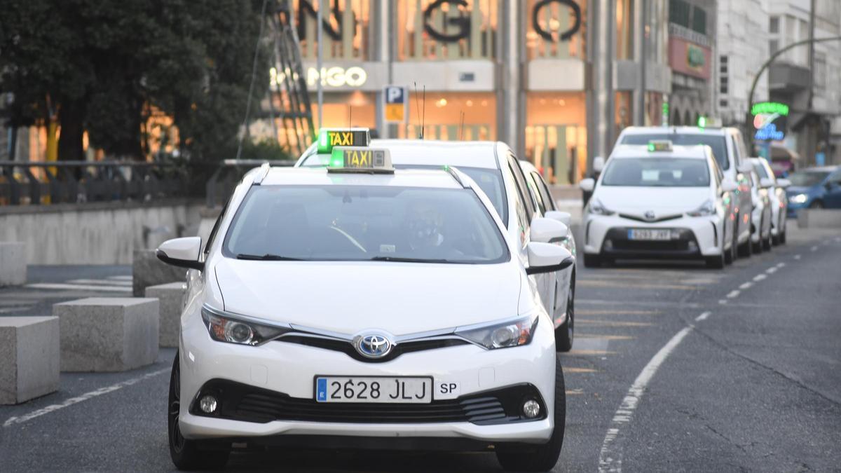 Parada de taxi en A Coruña