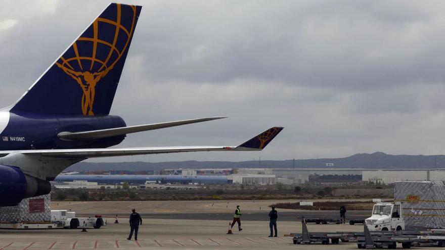El aeropuerto de Zaragoza se acerca a la barrera de las 200.000 toneladas transportadas