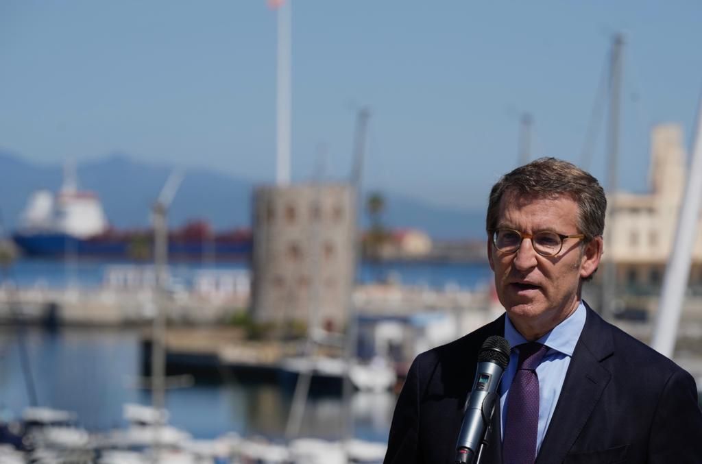 Alberto Núñez Feijóo en Ceuta.