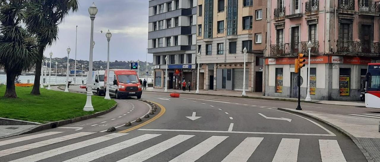 Gijón aprovecha la desescalada para dar nuevos espacios a peatones, bicicletas y patinetes