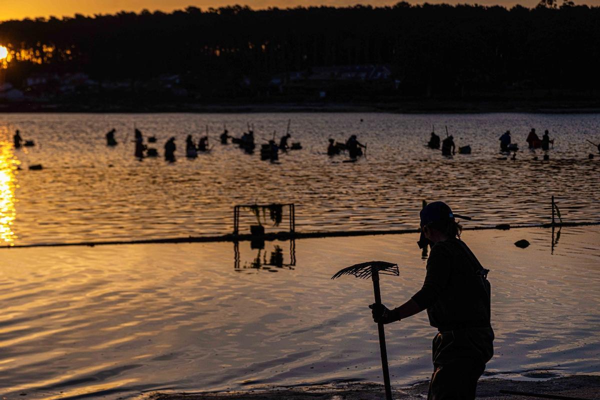 Marisqueo a pie en O Grove.
