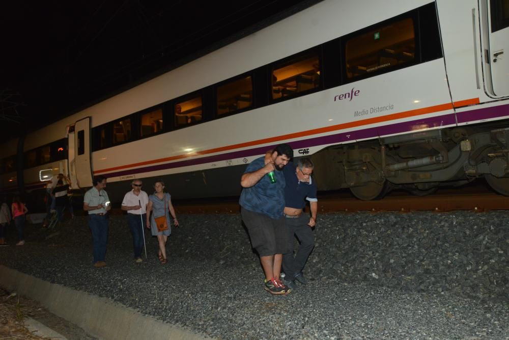 Simulacro en Pontevedra de un accidente de tren