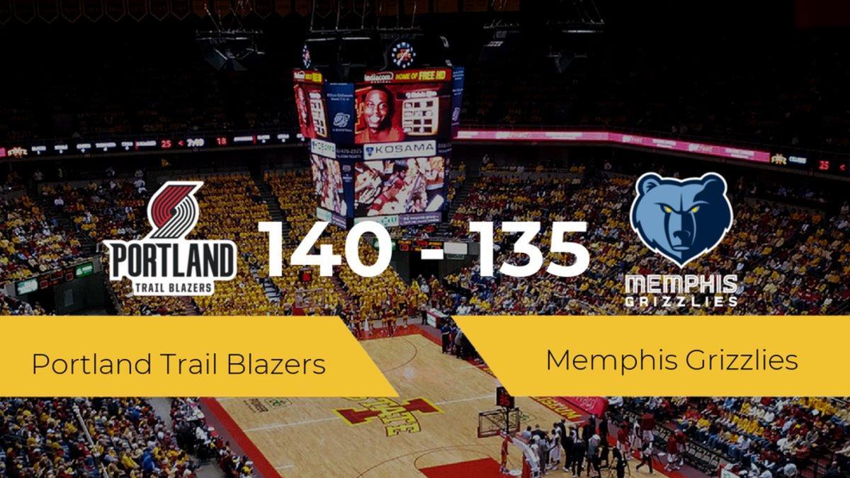 Portland Trail Blazers vence a Memphis Grizzlies (140-135)