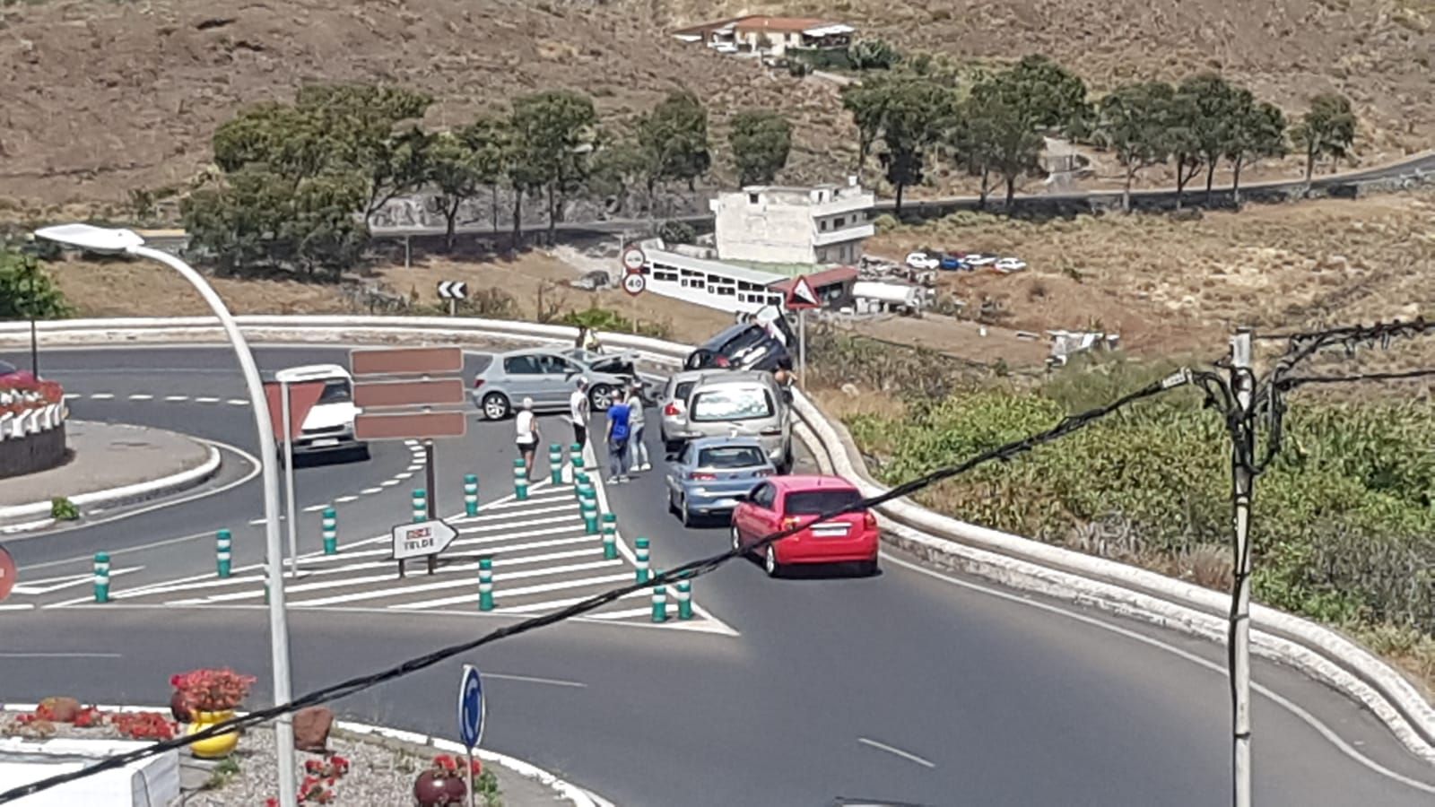 Dos coches implicados en un accidente en Valsequillo