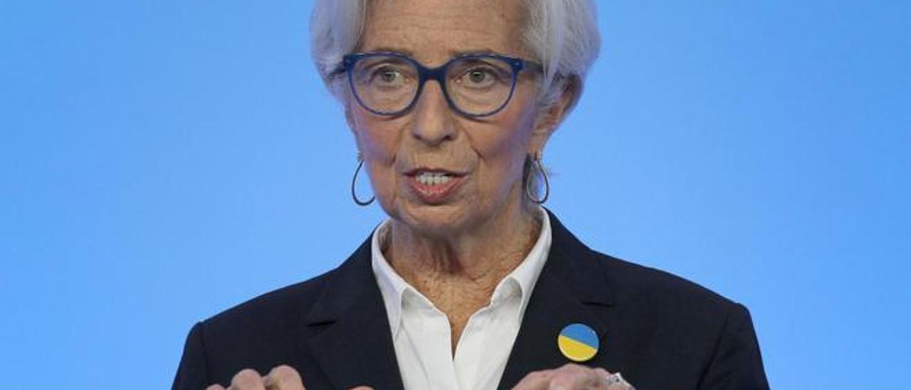 Christine Lagarde, presidenta del BCE.