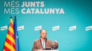 Jordi Turull, secretario general de Junts, durante el Consell Nacional de la formación celebrado en Vilanova i la Geltrú