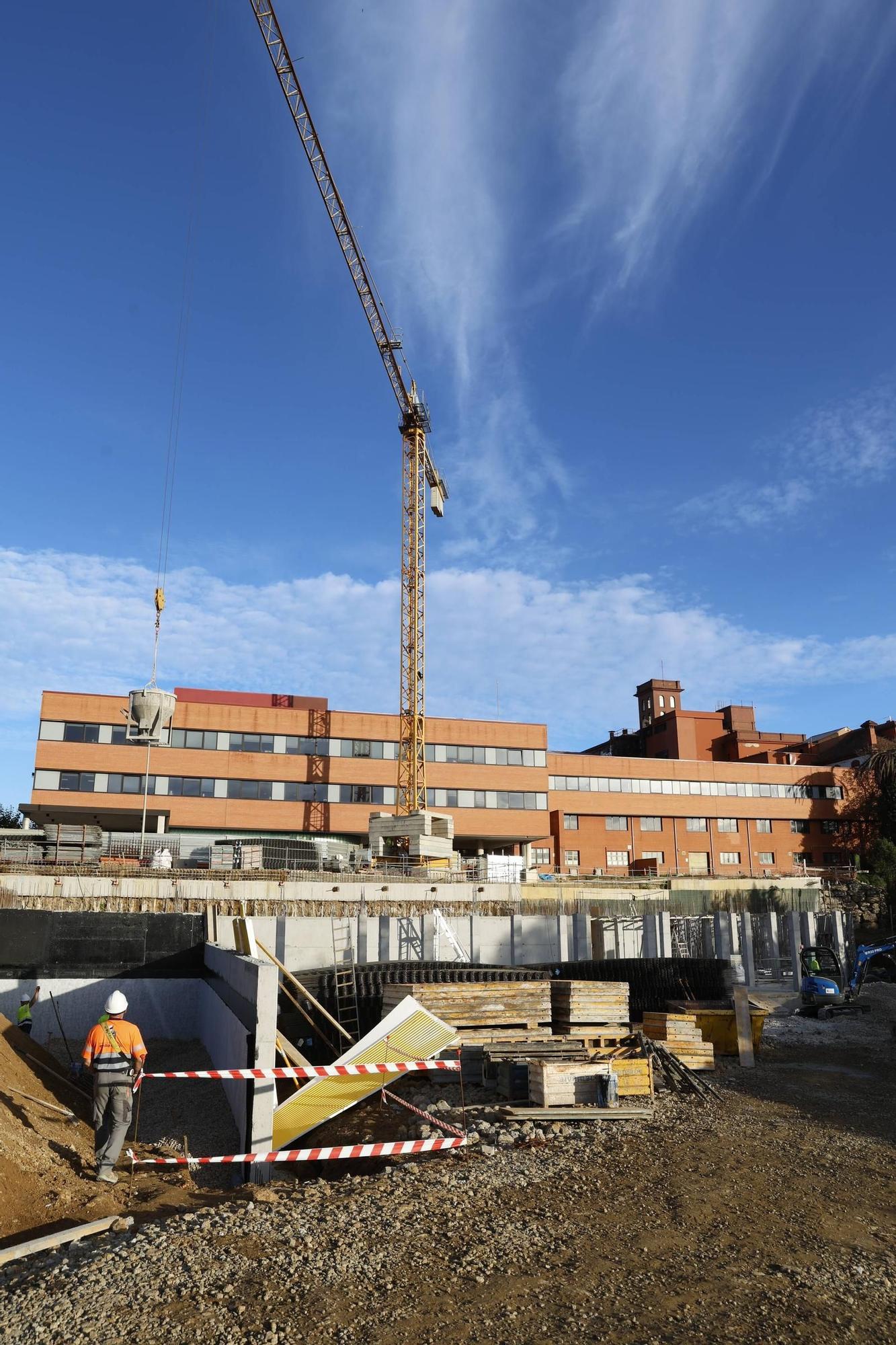 El avance de la amplación del Hospital de Jove, en imágenes