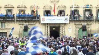 Una celebración de campeón: Alicante recibe al Hércules en el Ayuntamiento