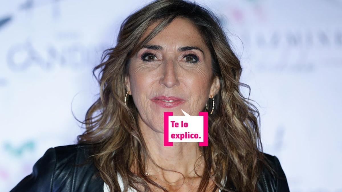 Paz Padilla en un photocall en Madrid