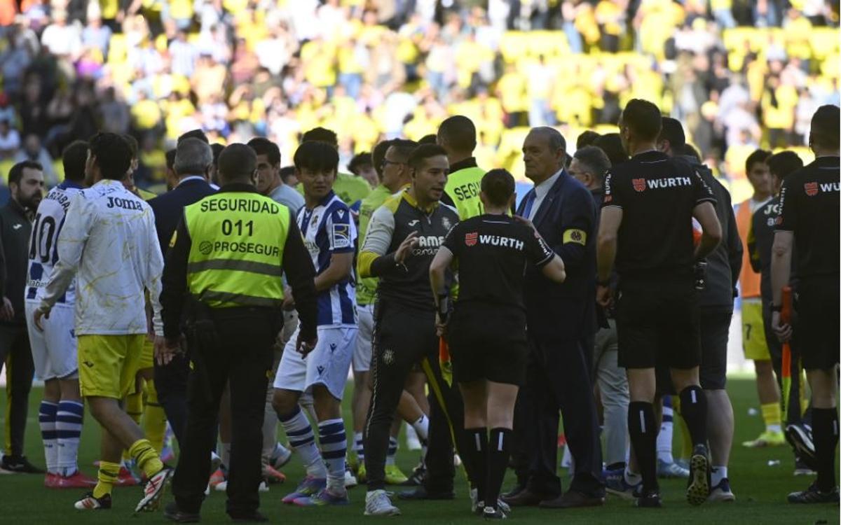 Imagen al final del partido.