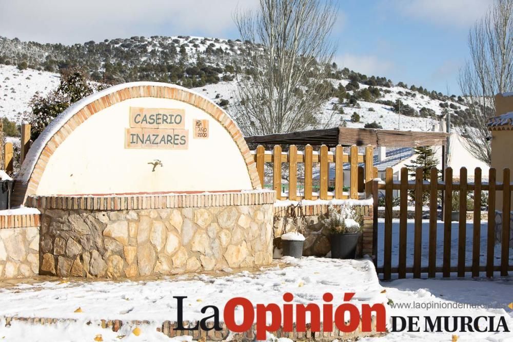 La nieve llega a las pedanías de la comarca del No