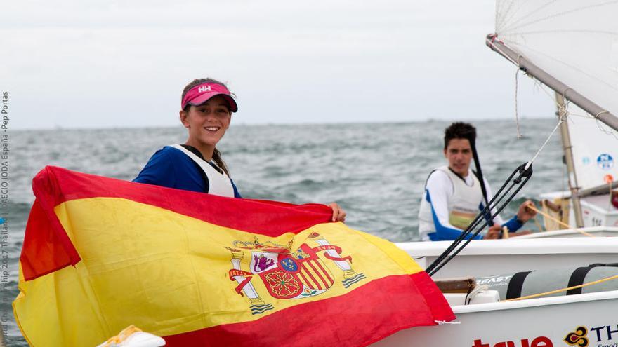 María Perelló, tras conquistar el título mundial