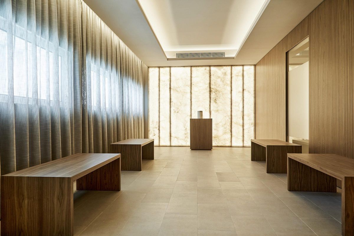 Un espai acollidor en el tanatori de Vilanova i la Geltrú. Un espai acollidor en el tanatori de Vilanova i la Geltrú.