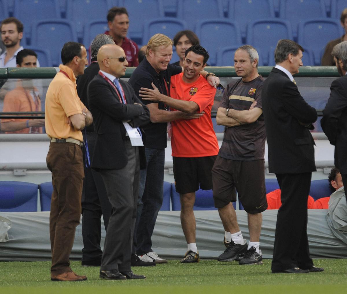 Xavi Hernández y Koeman