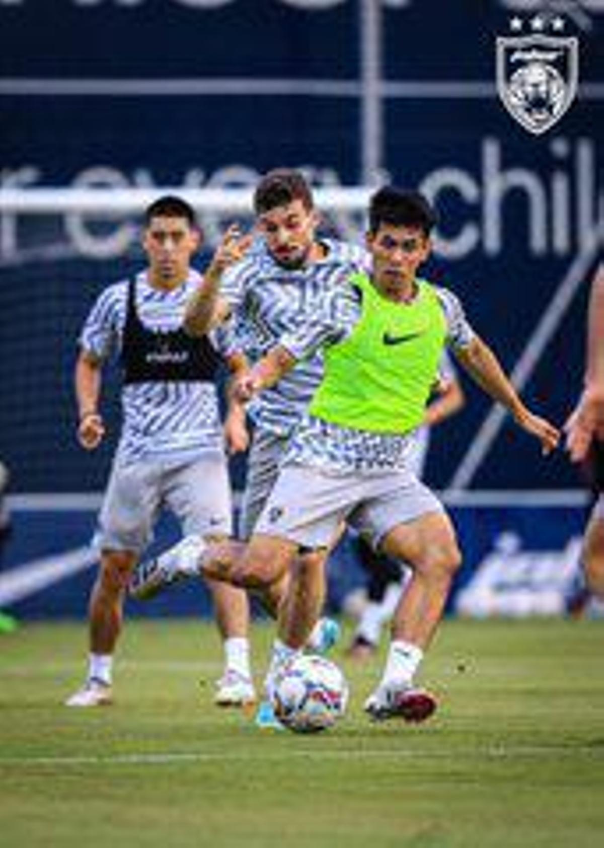 Juan Muñiz, durante un entrenamiento. | @Officialjohor